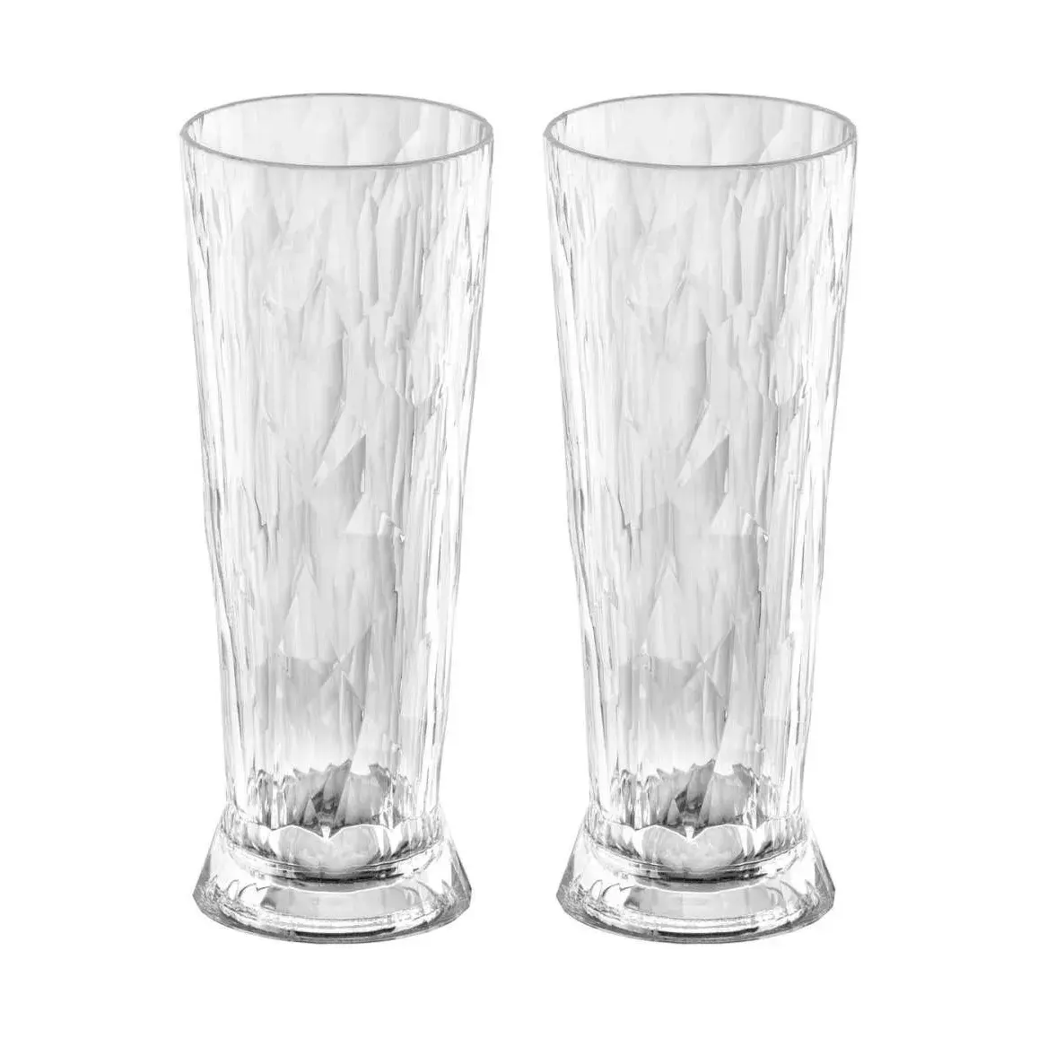 Club No. 11 ølglass plast 50 cl 2-pakning, Krystallklar