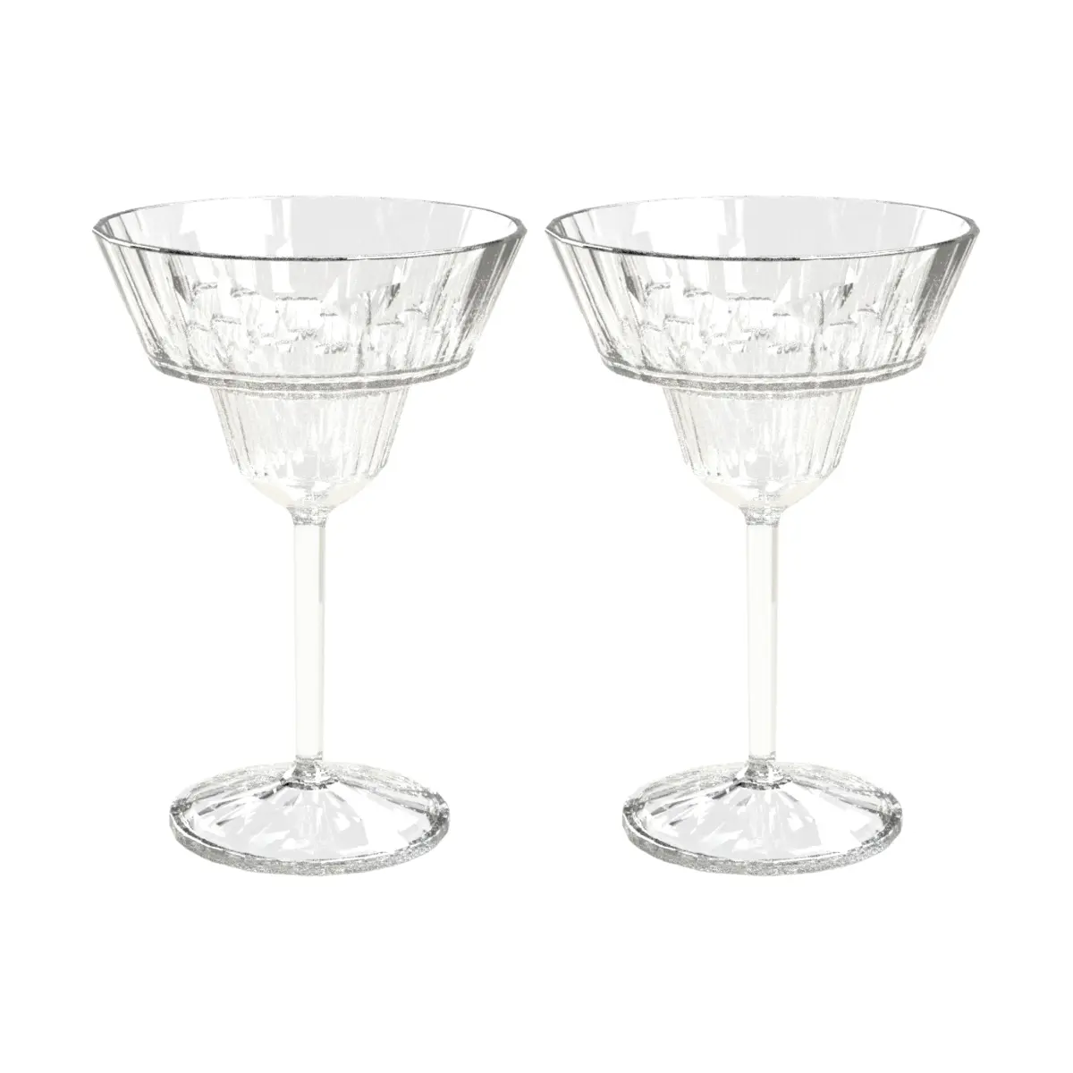 Club No. 16 drinkglass plast 25 cl 2-pakning, Krystallklar