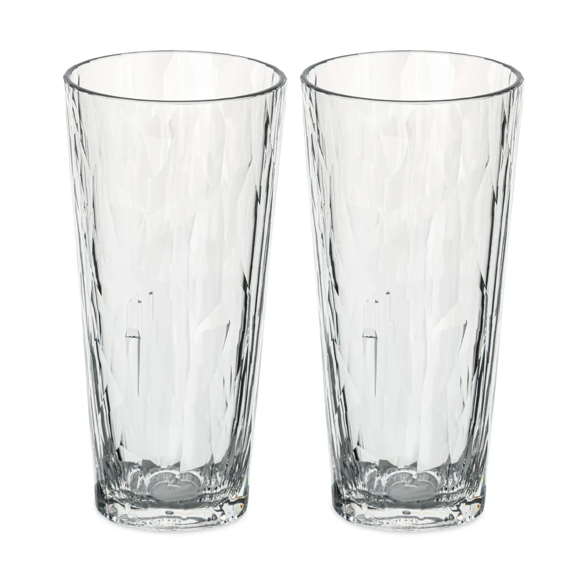 Club No. 19 drikkeglass plast 25 cl 2-pakning, Krystallklar