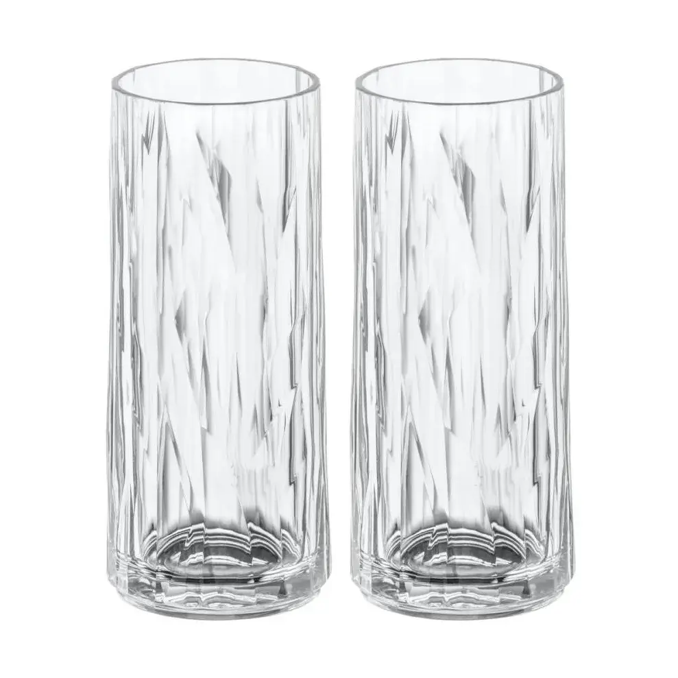 Club No. 3 longdrinkglass plast 25 cl 2-pakning, Krystallklar