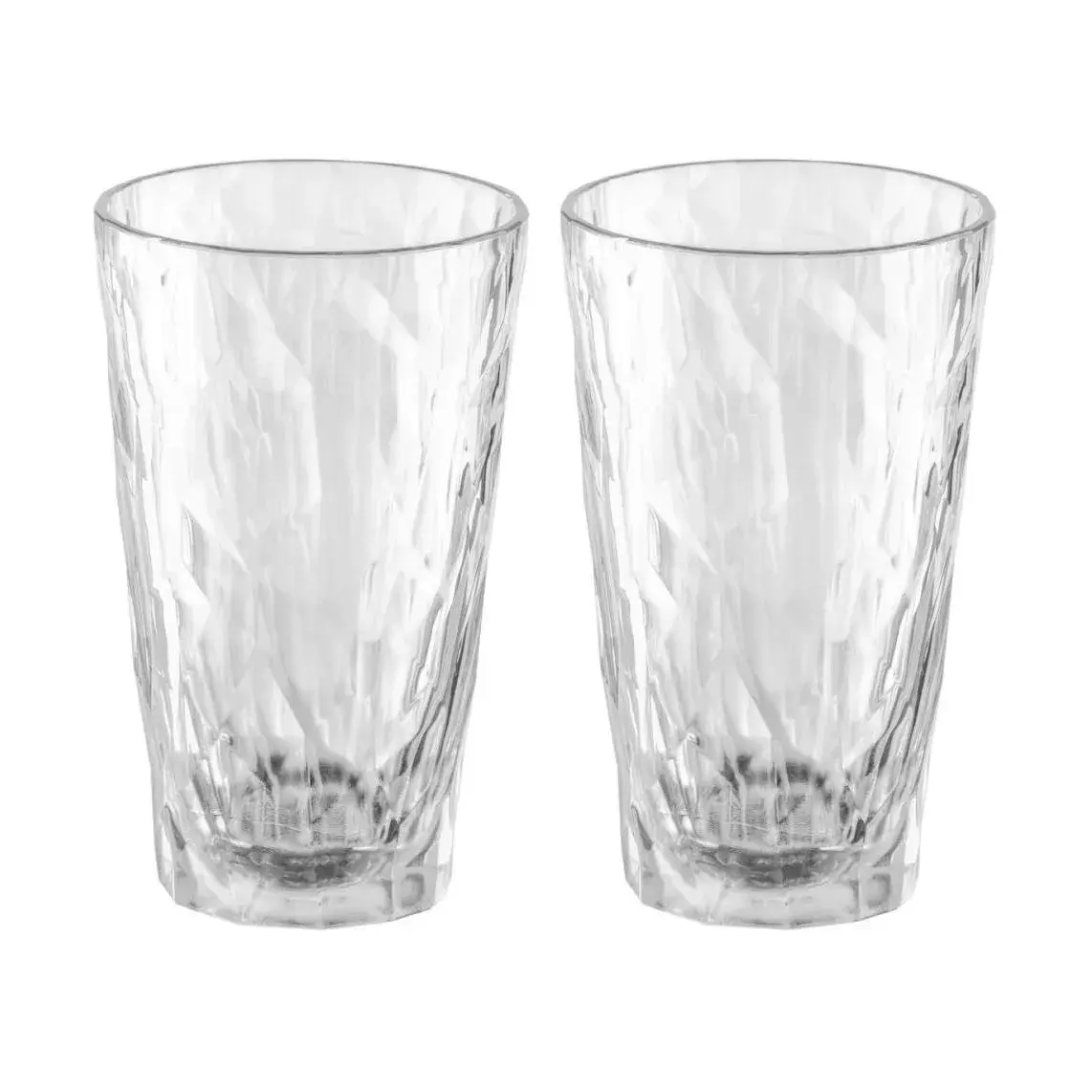 Club No. 6 longdrinkglass plast 30 cl 2-pakning, Krystallklar