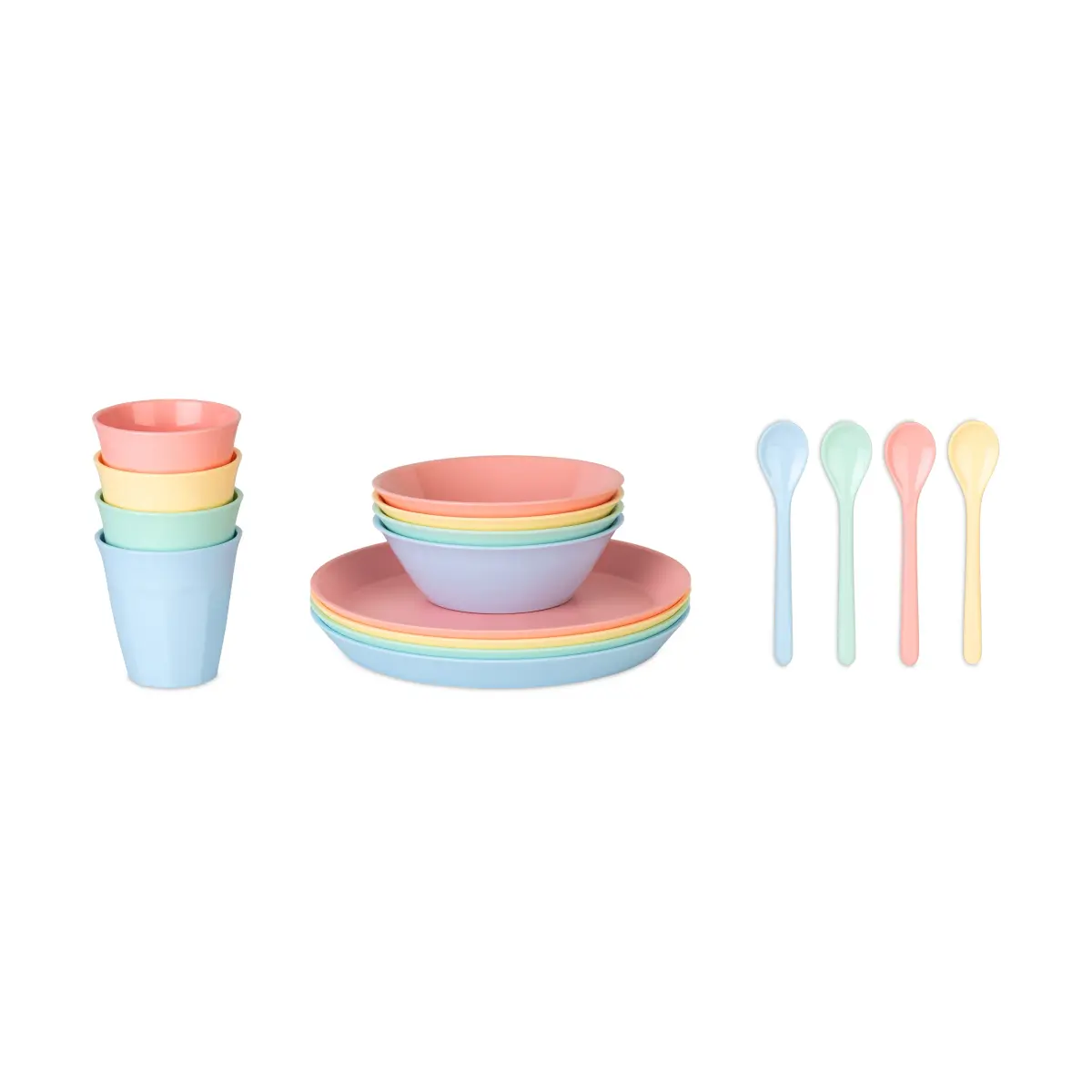 Nora Macarons servisesett 16 deler, Multi