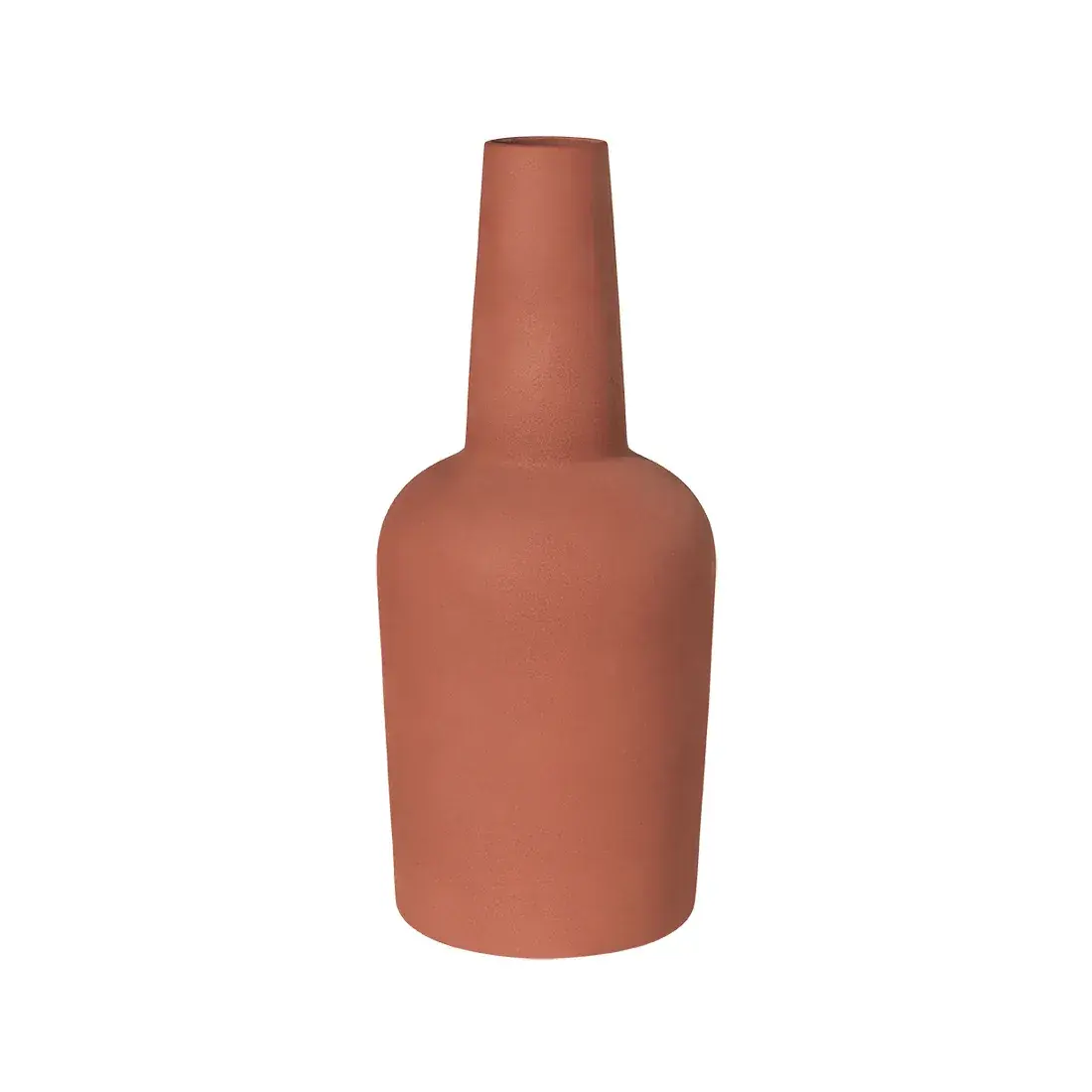 Dome Vase L Ø18x49 cm, Terracotta red