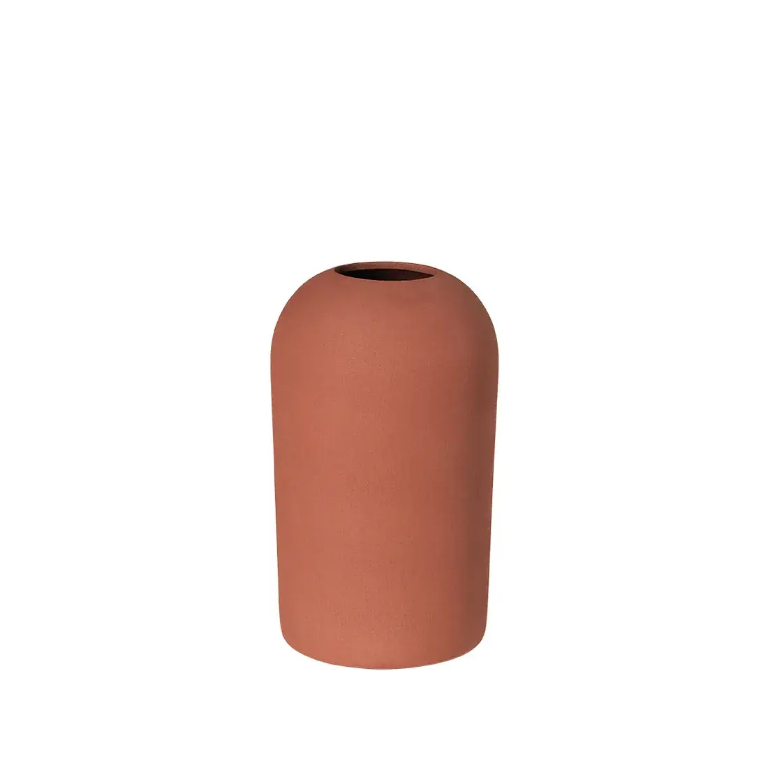 Dome Vase M Ø15x26 cm, Terracotta red