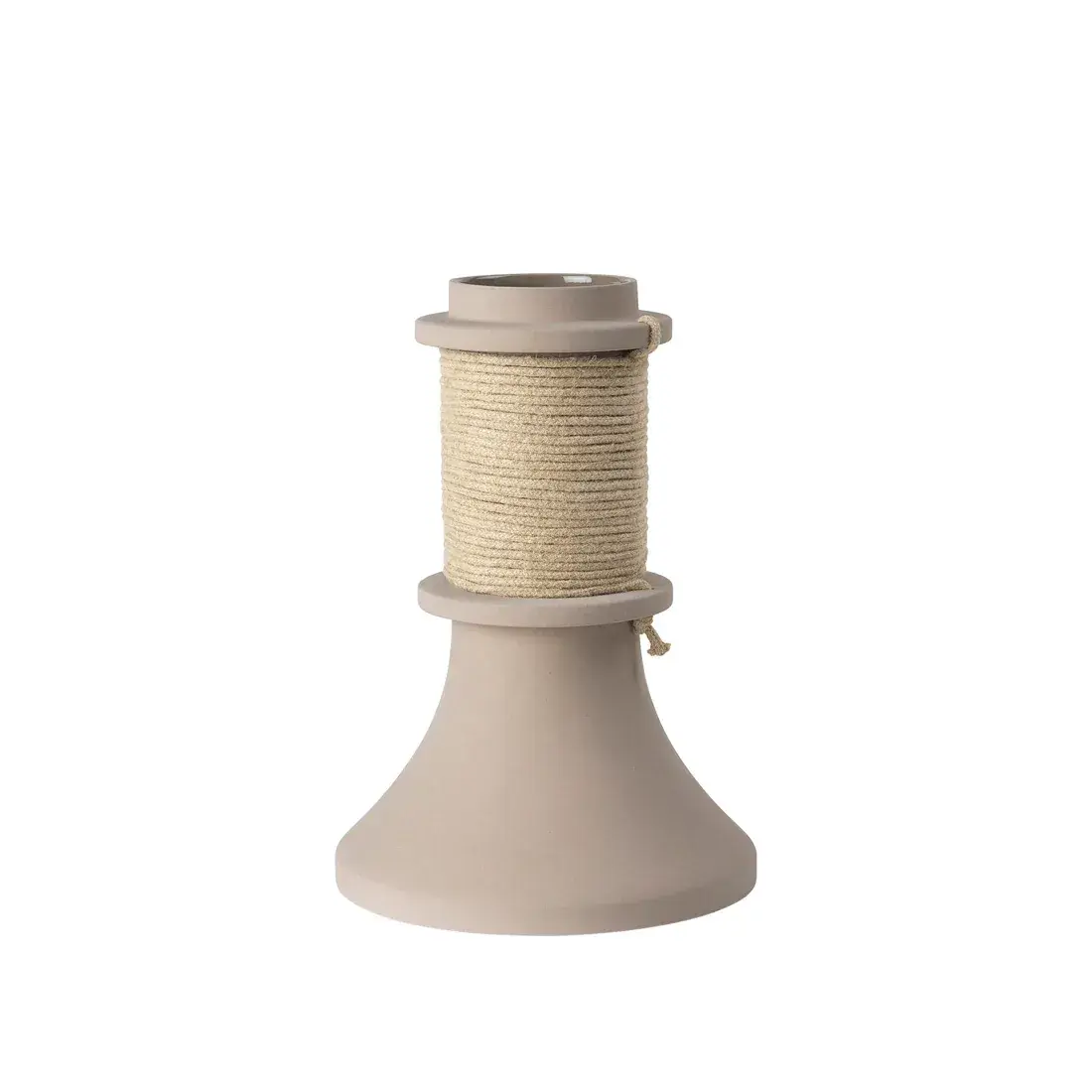 Rope vase 32,5 cm, Steingods-beige