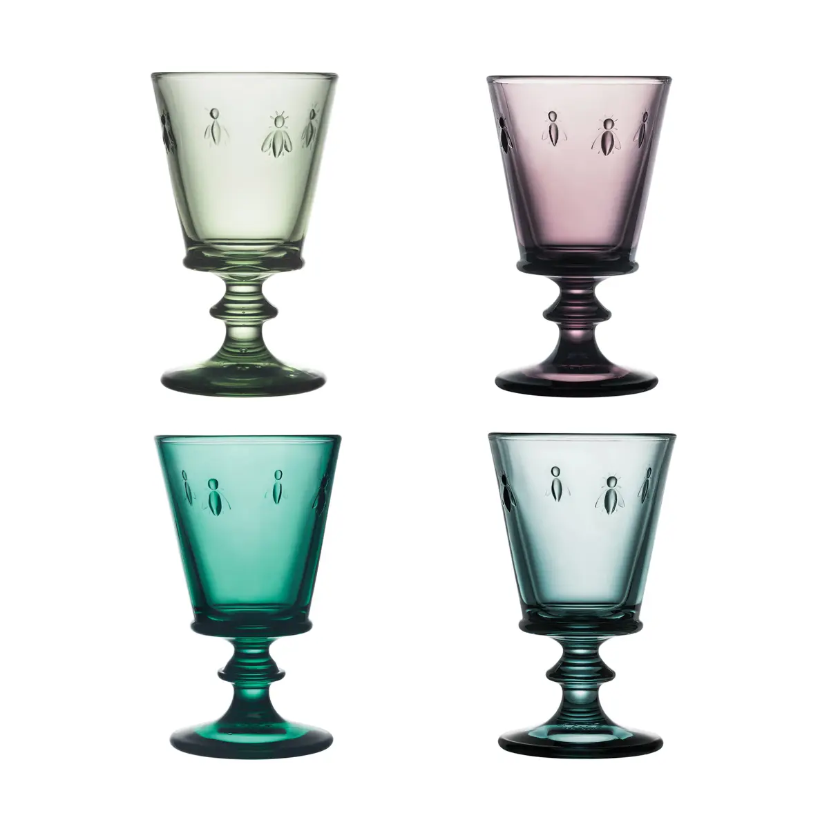 Abeille vinglass 24 cl 4 deler, Multi