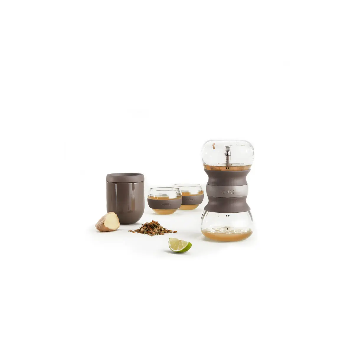 Lékué Calm Tea Ritual set, Brun