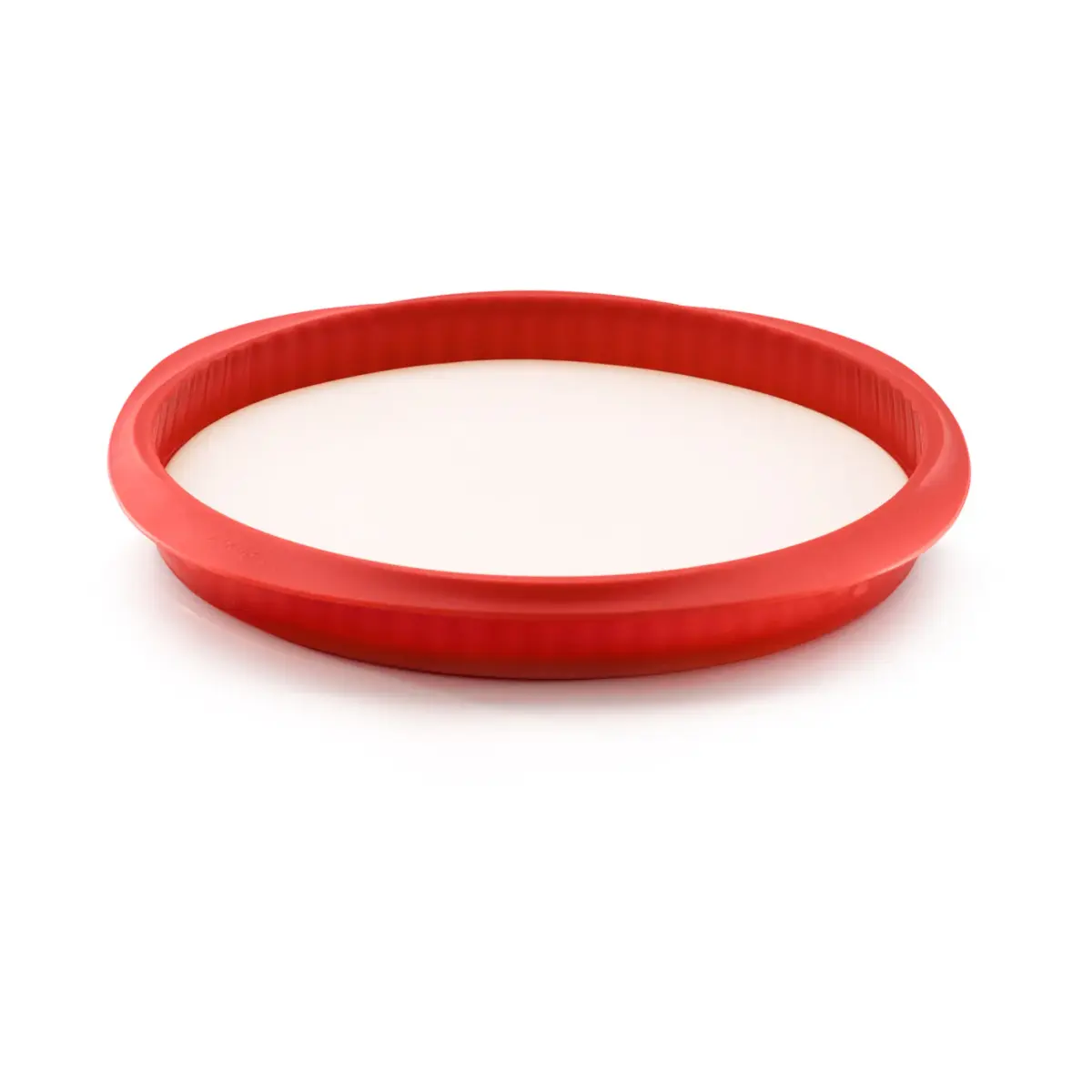 Lékué quicheform med fat 28 cm, Rød