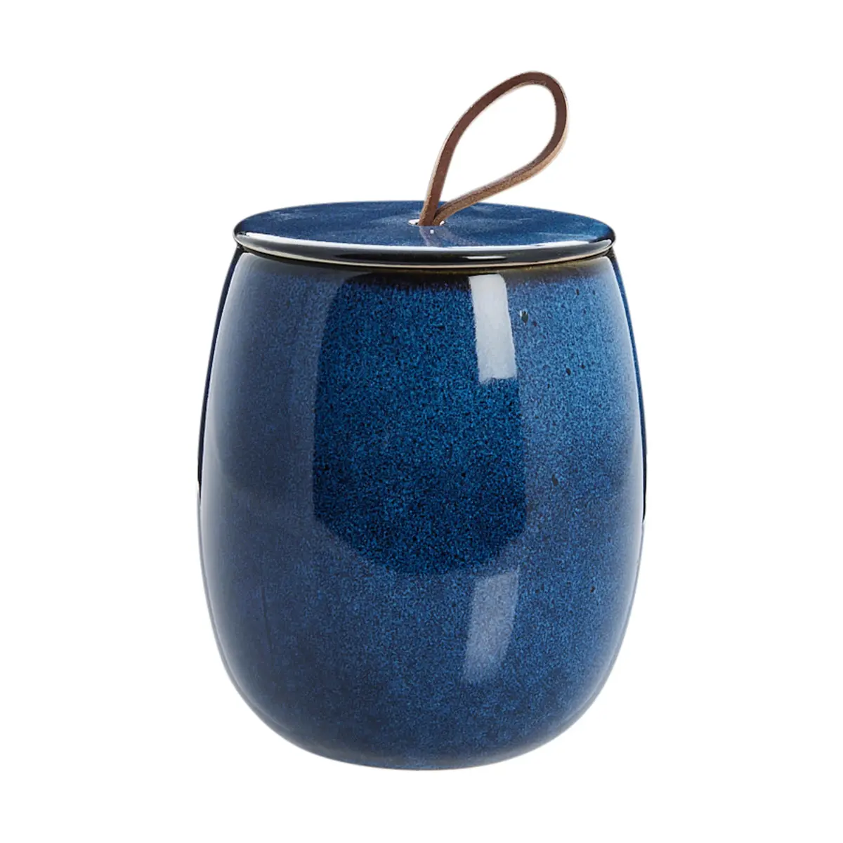 Amera oppbevaringskrukke med lokk blue, Ø 12 cm