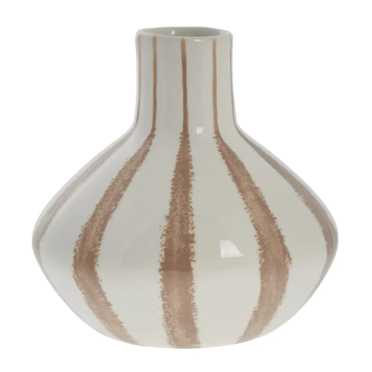 Anivia vase 17 cm, Gyllenbrun