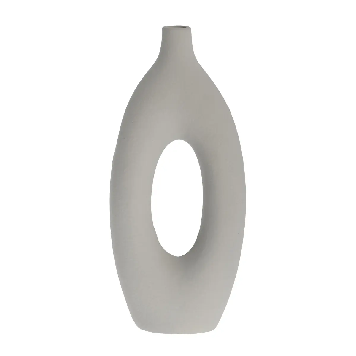 Catia vase 33 cm, Sølvgrå