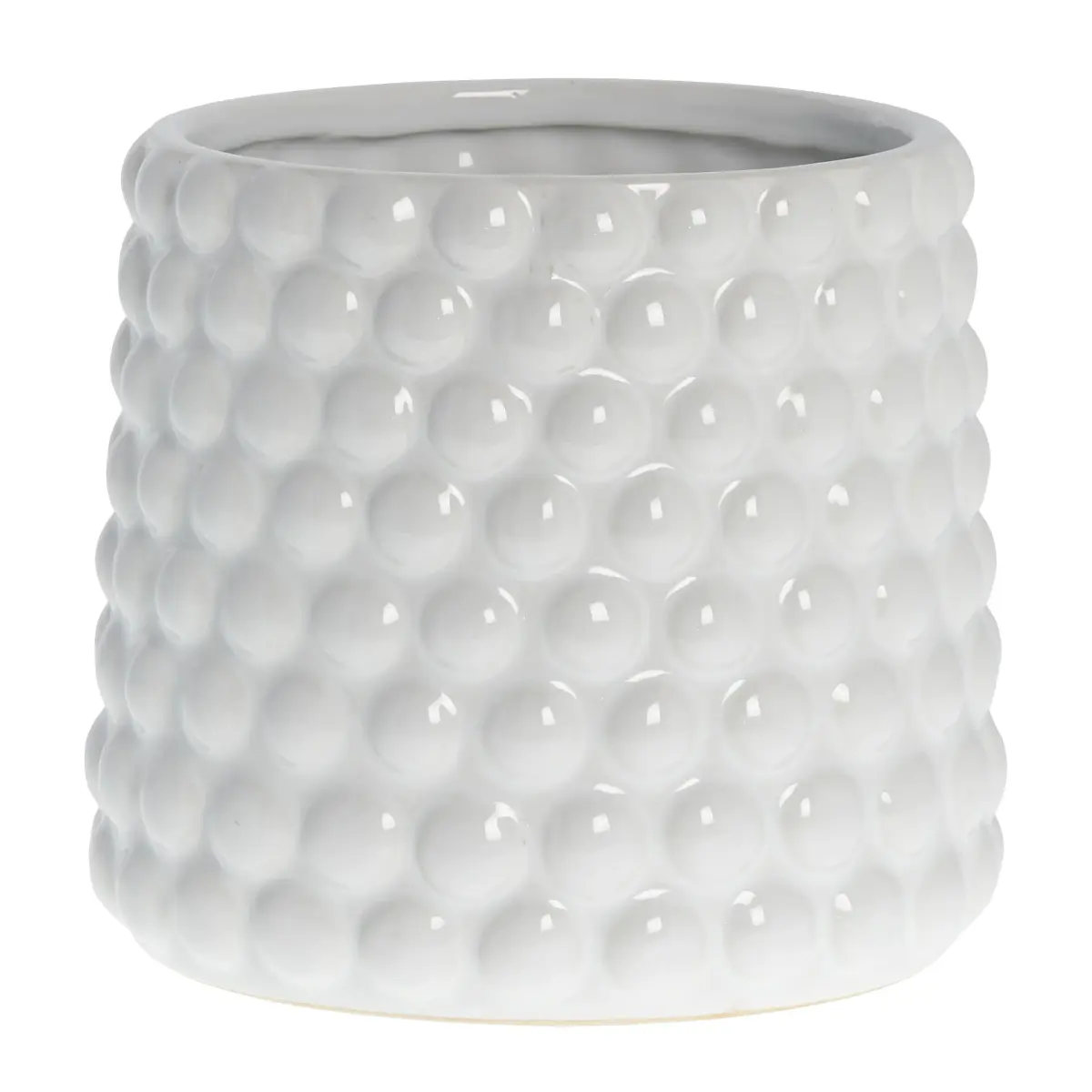 Dotsie krukke Ø 18 cm, White