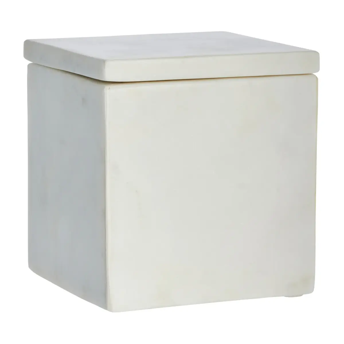 Ellia oppbevaringsboks marmor 12 x 12 cm, White 
