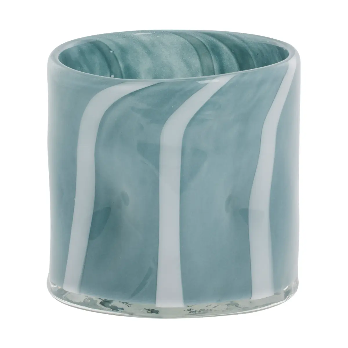 Marelle vase Ø10 cm, Light blue- white