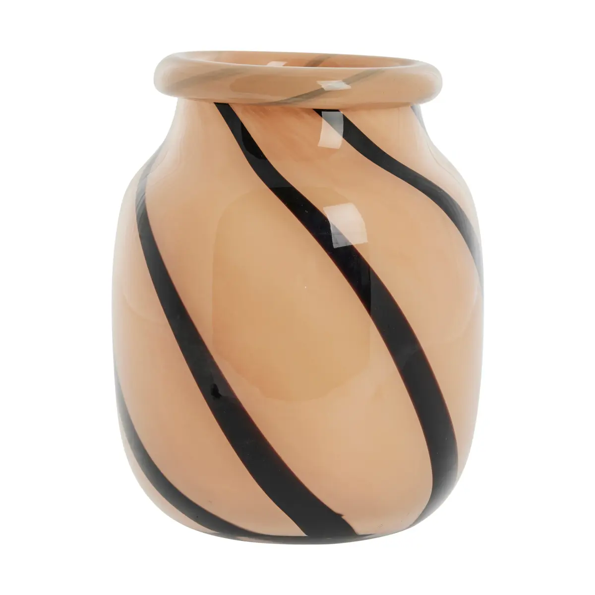 Marena vase Ø16 cm, Orange-black