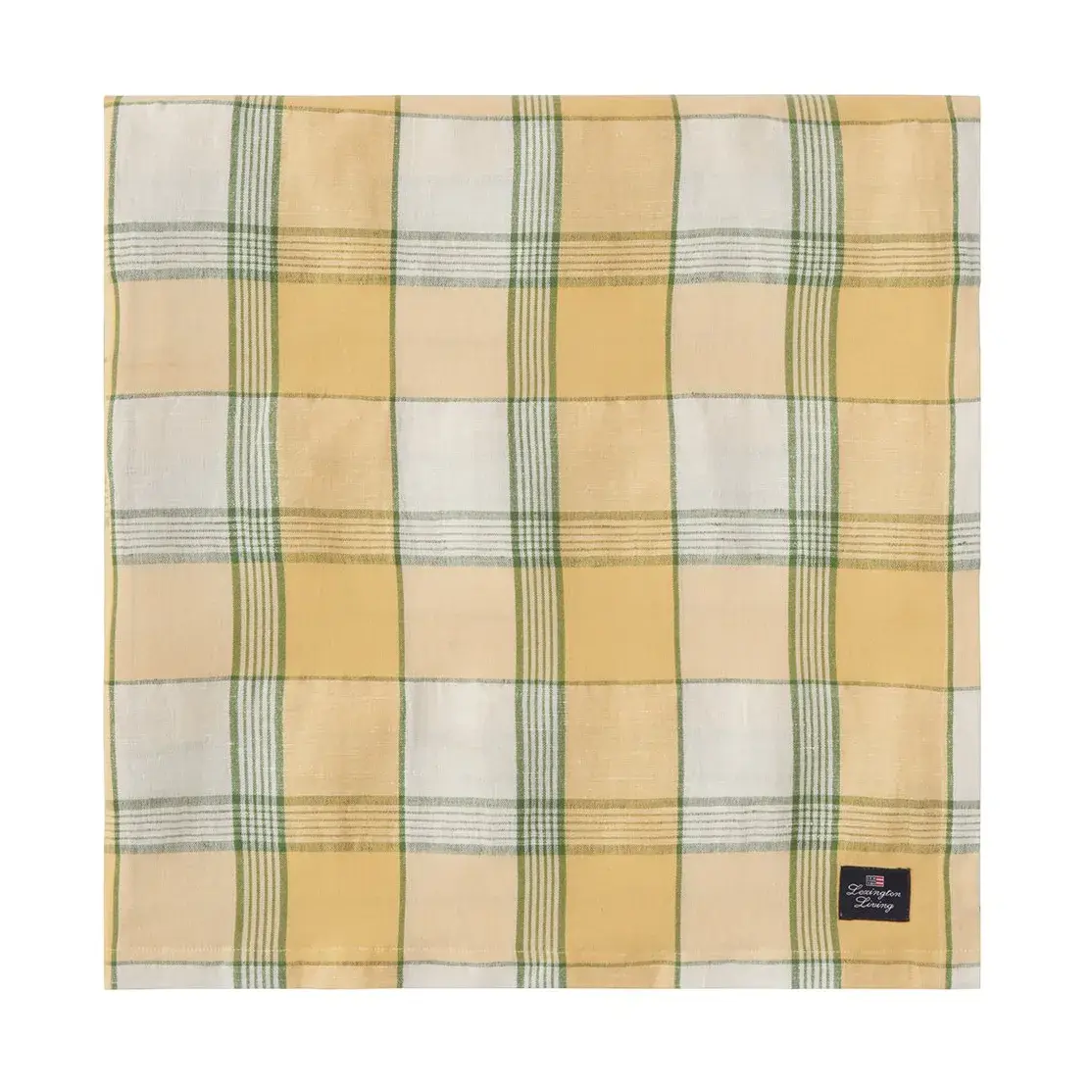 Easter Linen/Cotton bordduk 150x250 cm, Yellow-green