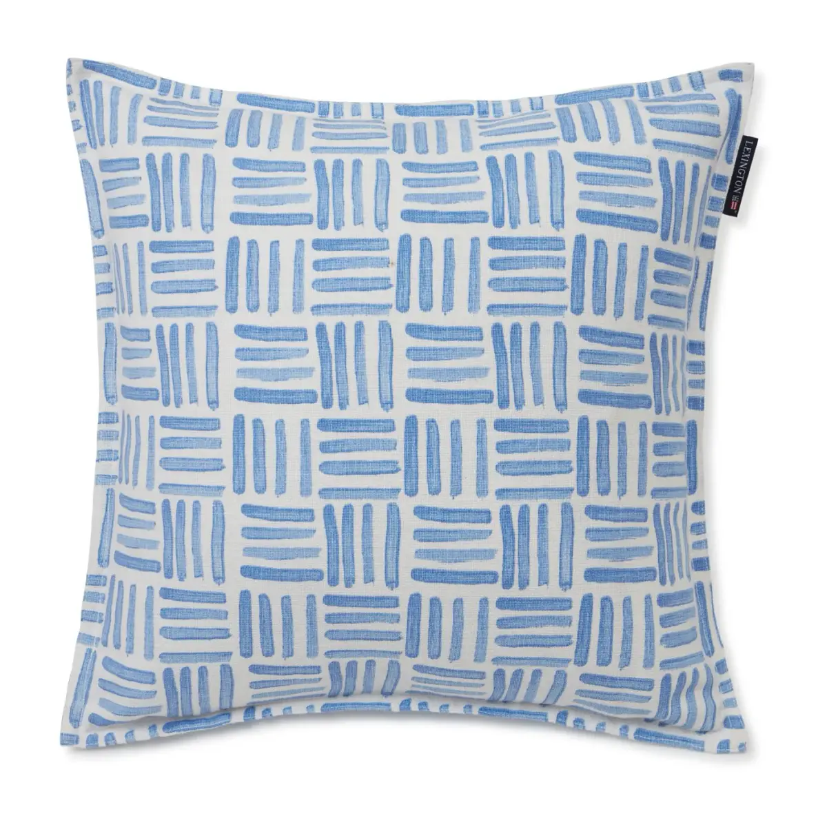 Graphic Printed Cotton Canvas putevar 50 x 50 cm, Blue-White