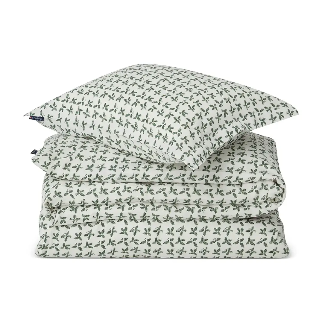Holly Printed Cotton Sateen sengesett, 50 x 60 cm, 150 x 210 cm