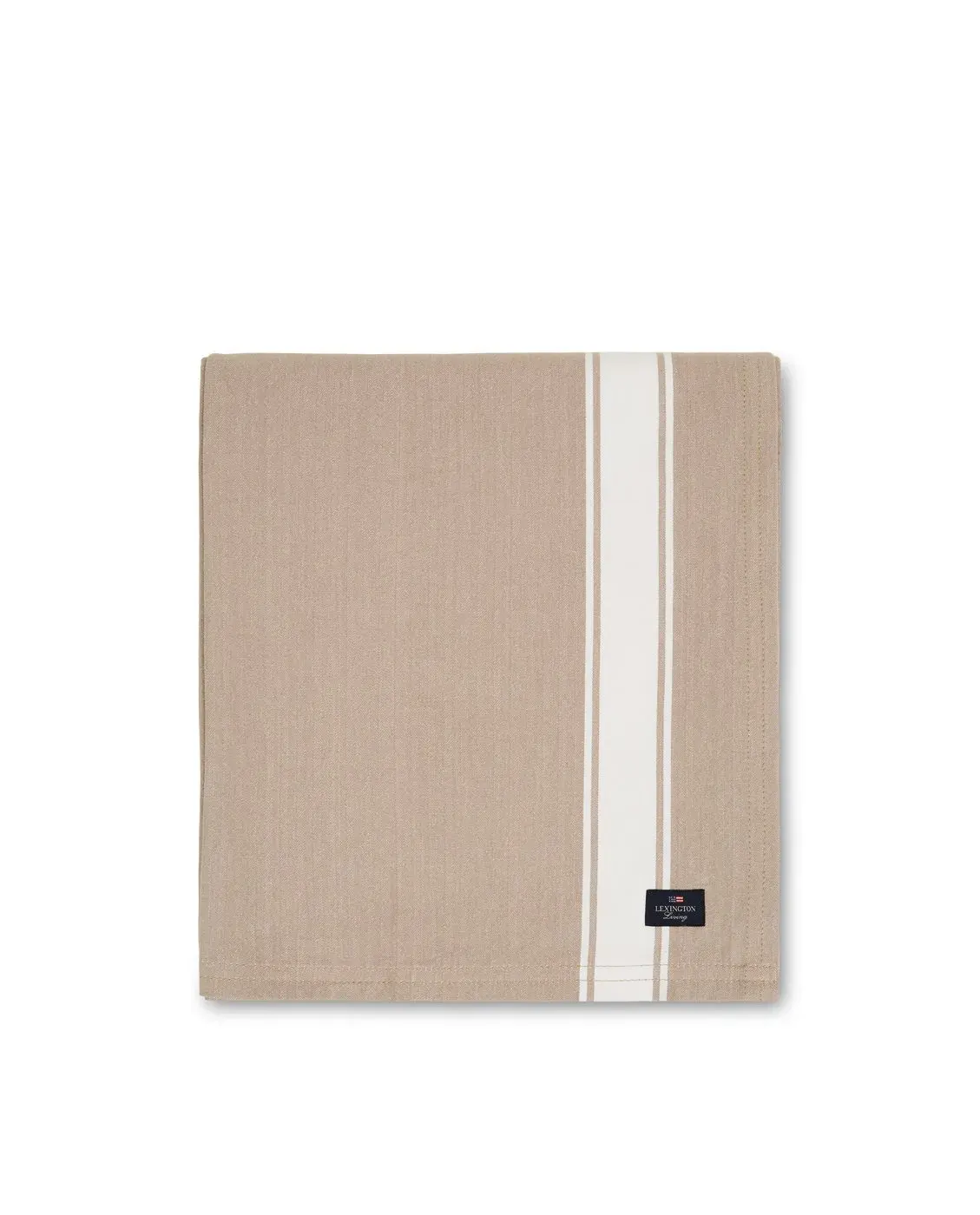 Icons Cotton Herringbone duk 150x250cm, Beige-hvit