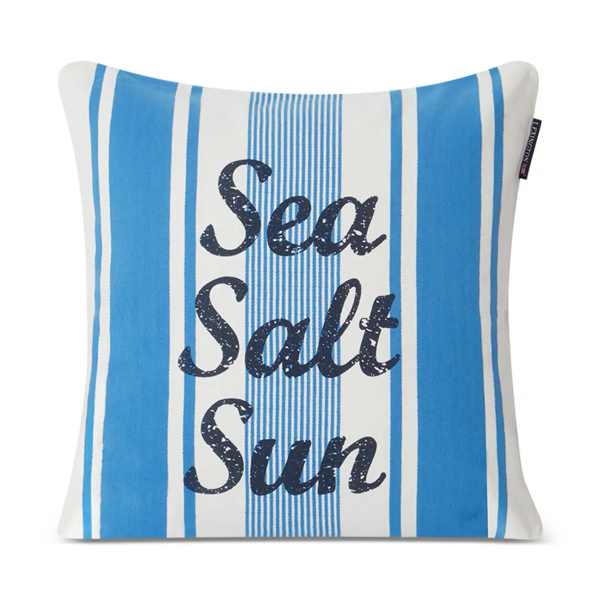 Striped Sea Salt Sun putetrekk 50 x 50 cm, Blå-hvit