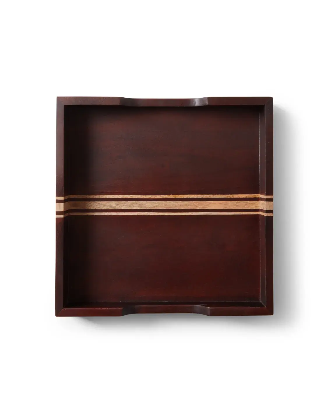 Wood brikke 30x30 cm, Brun