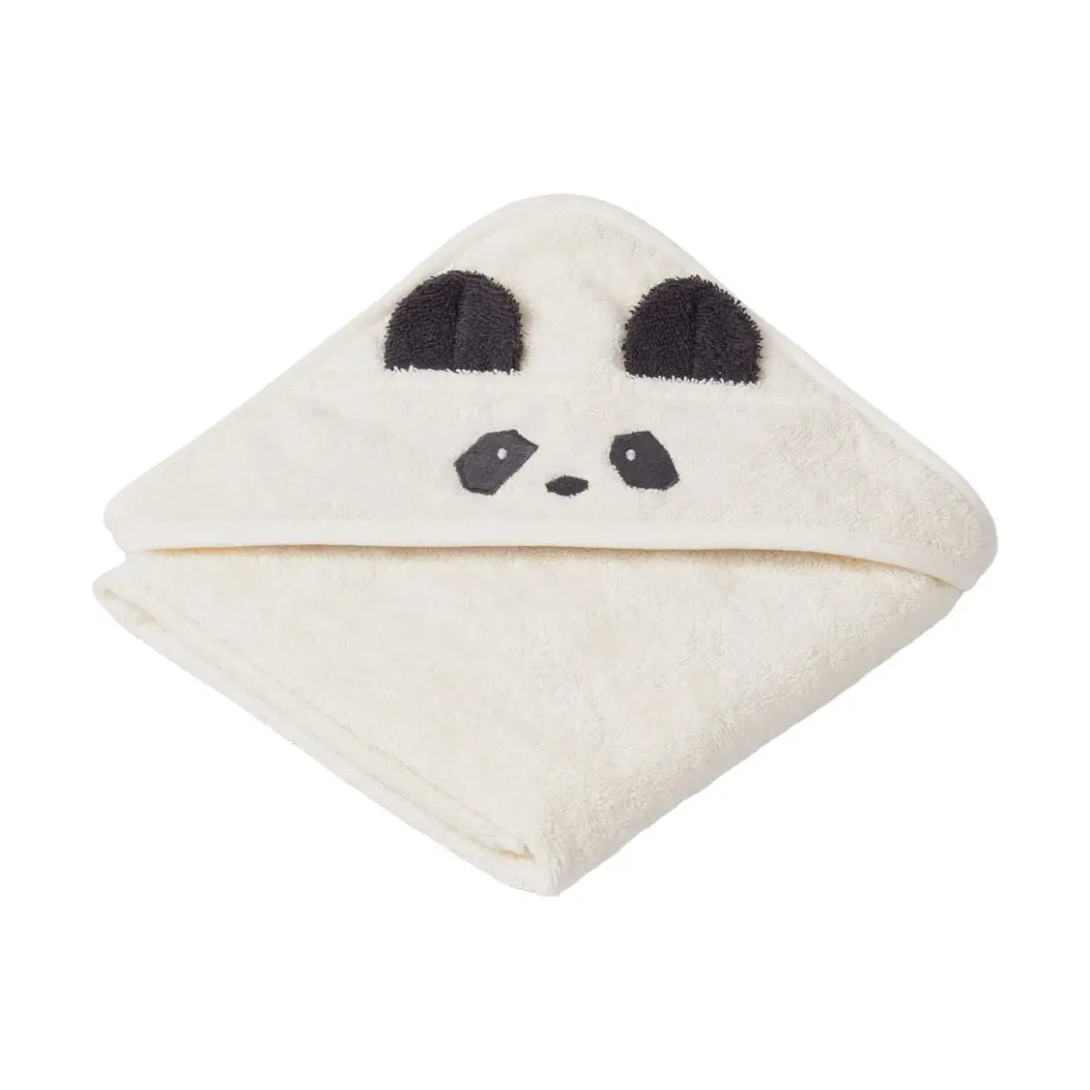 Albert badehåndkle med hette 70x70 cm, Panda creme de la creme