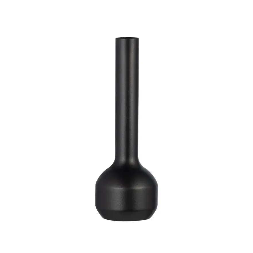 Silhouette 120 vase, Black steel