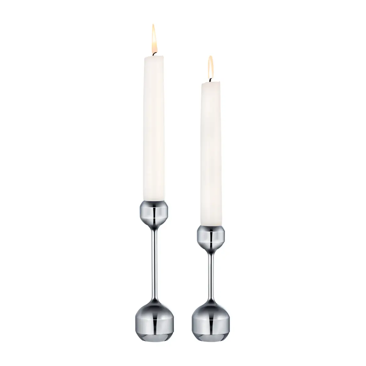 Silhouette lysestake 2 deler, Chrome
