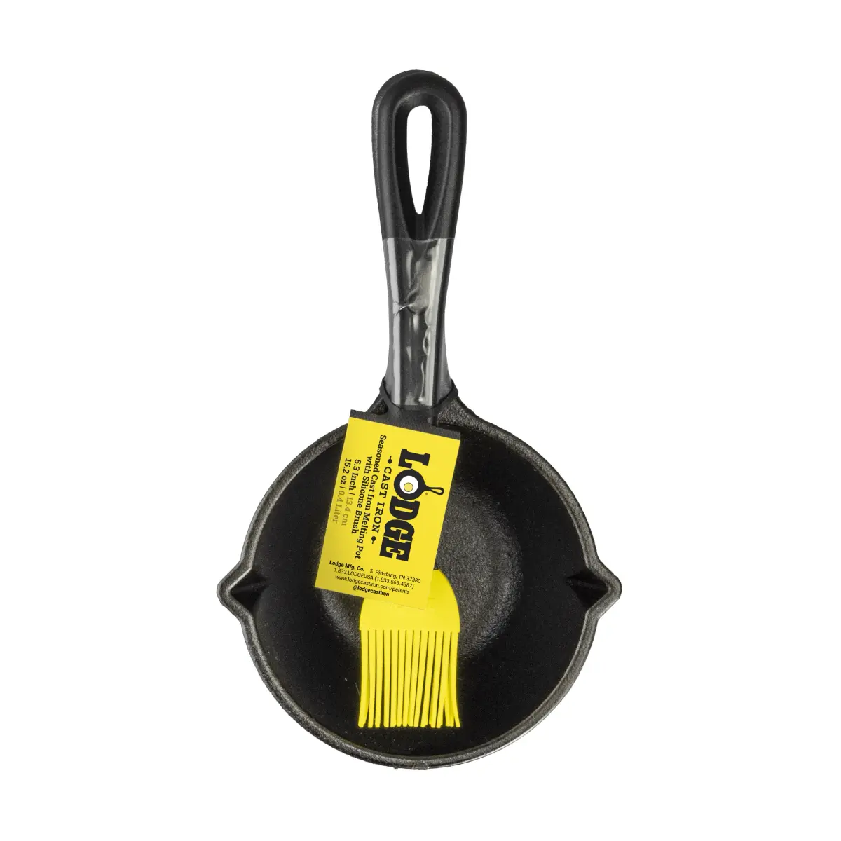Sausesauspanne med silikonbørste, Støpejern, 23 cm