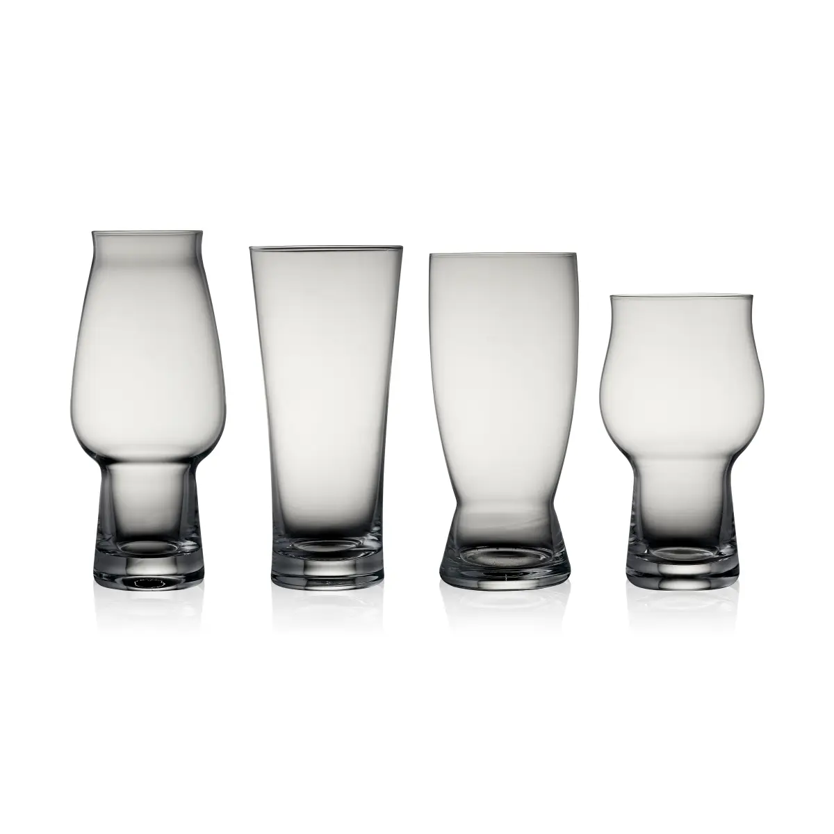 Lyngby Glass ølglass sett 4 deler, Krystall