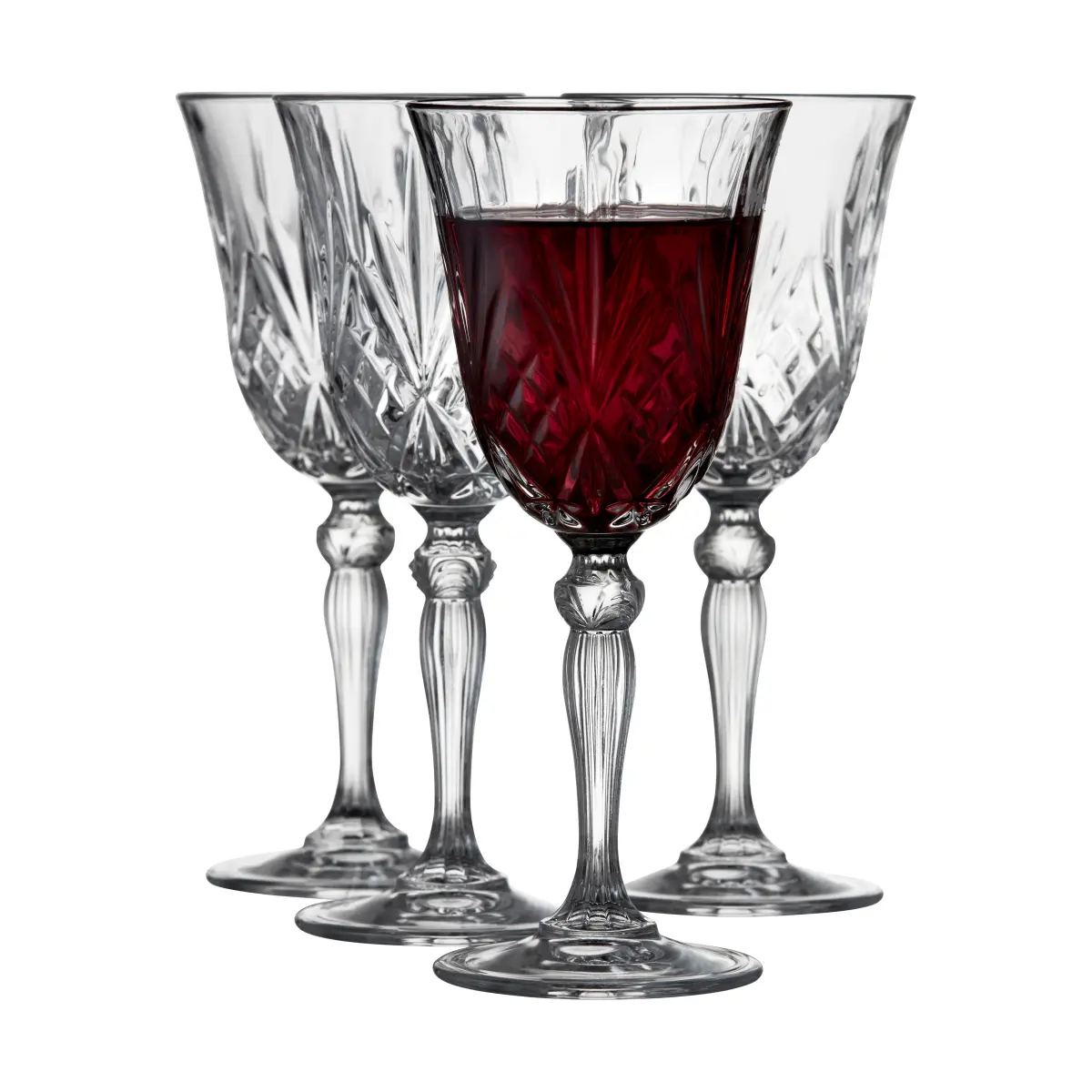 Melodia rødvinsglass 27 cl 4-pakning, Krystall