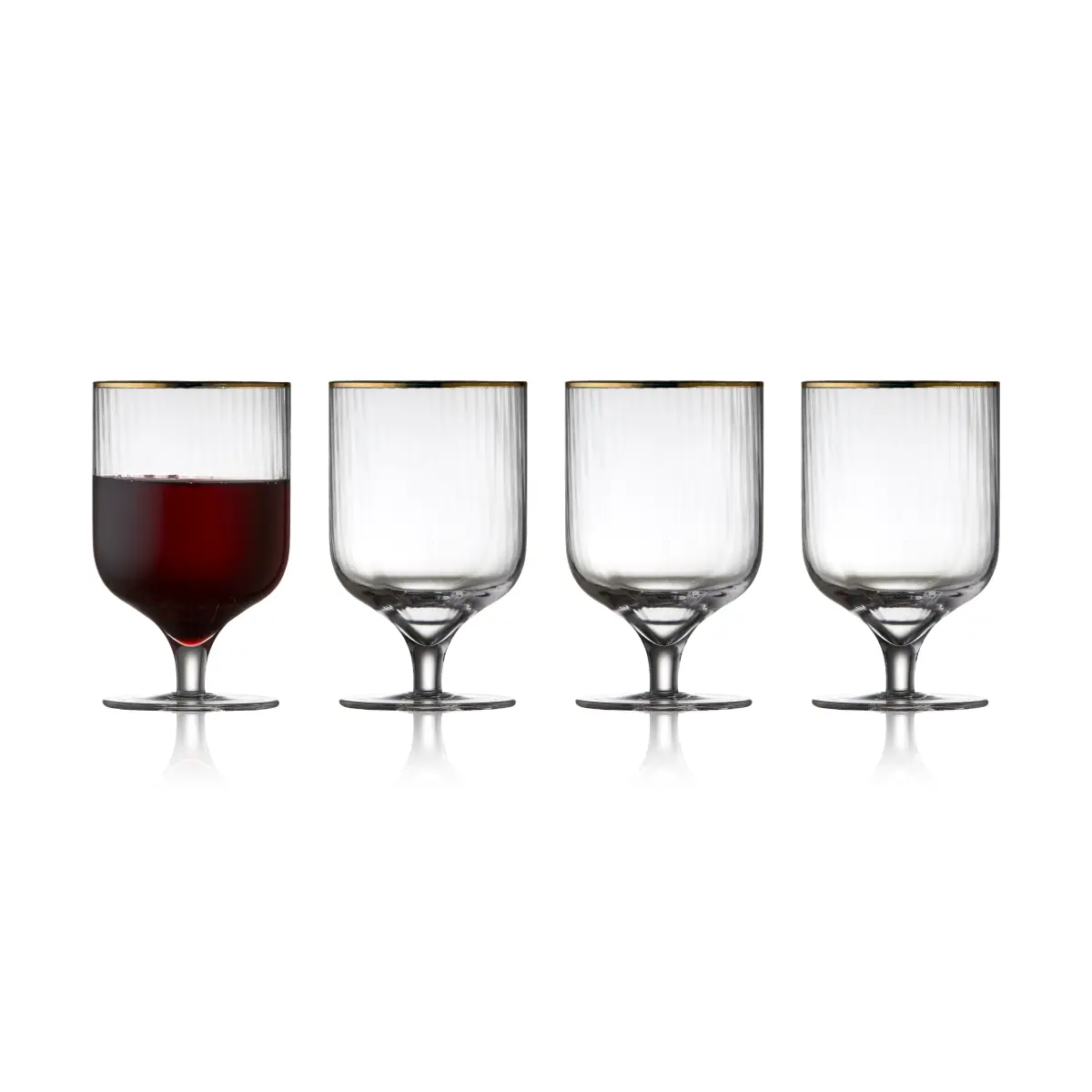Palermo Gold vinglass 30 cl 4-pakning, Klar-gull