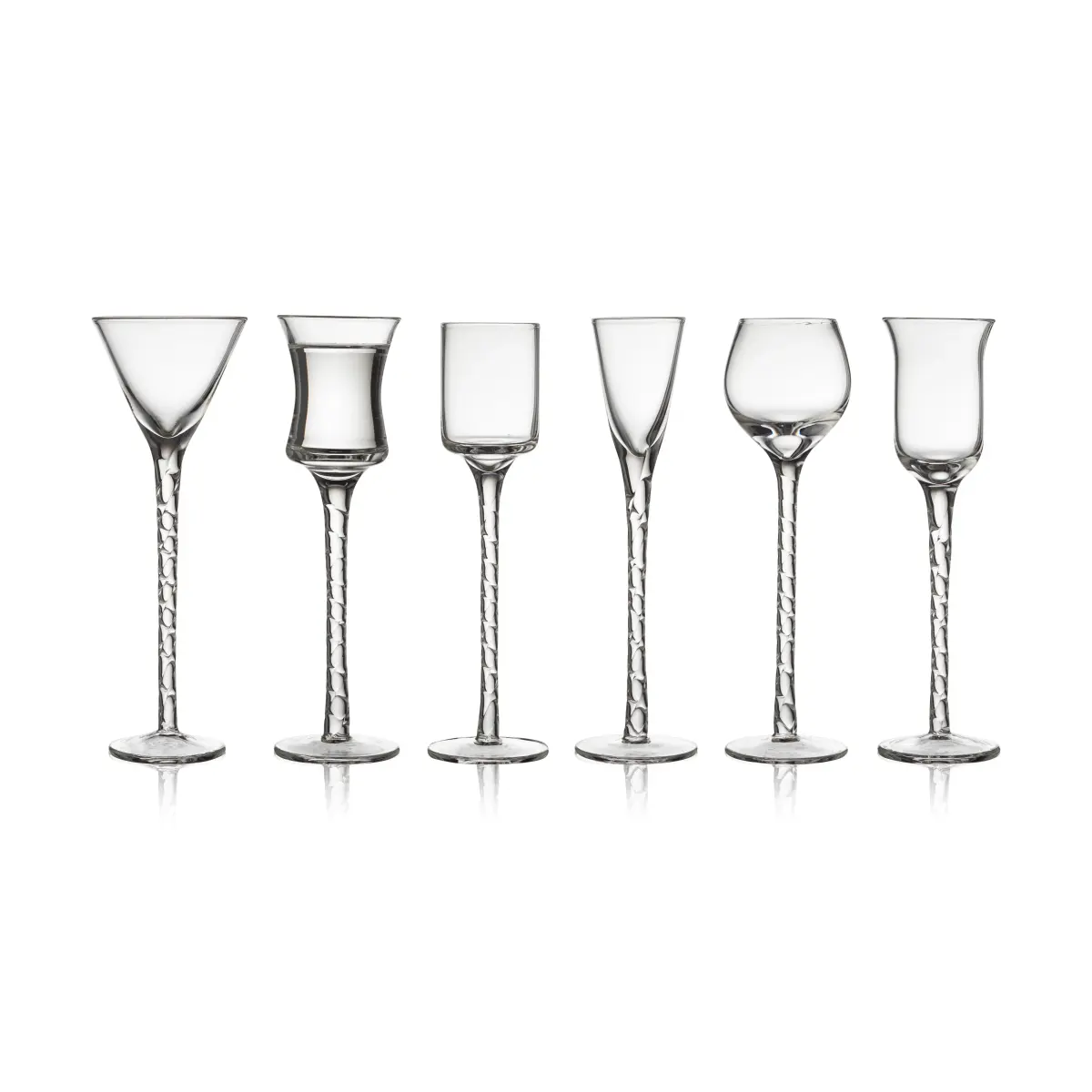 Rom snapsglass 2,5–5 cl 6 deler, Klar