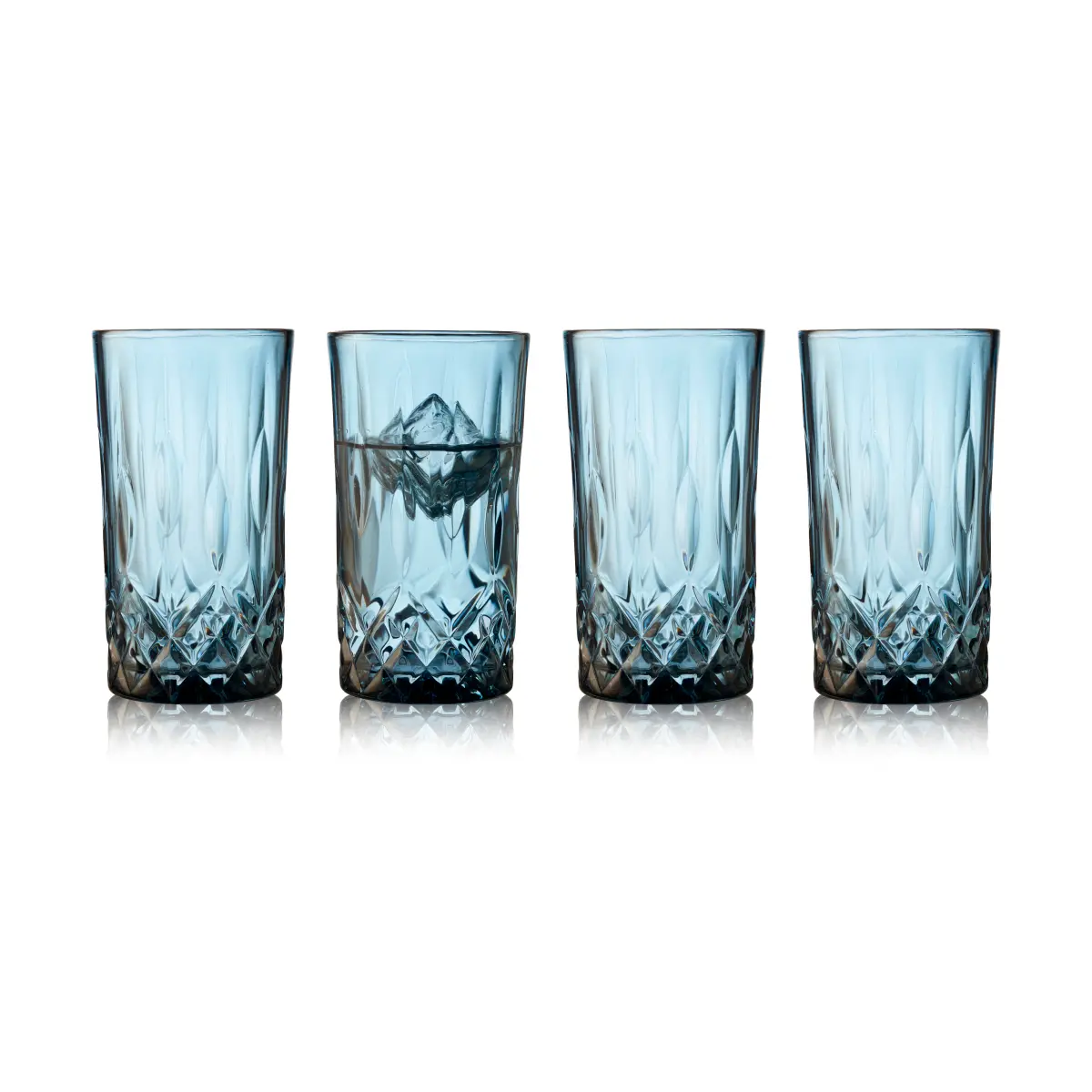 Sorrento highball glass 38 cl 4-pakning, Blue