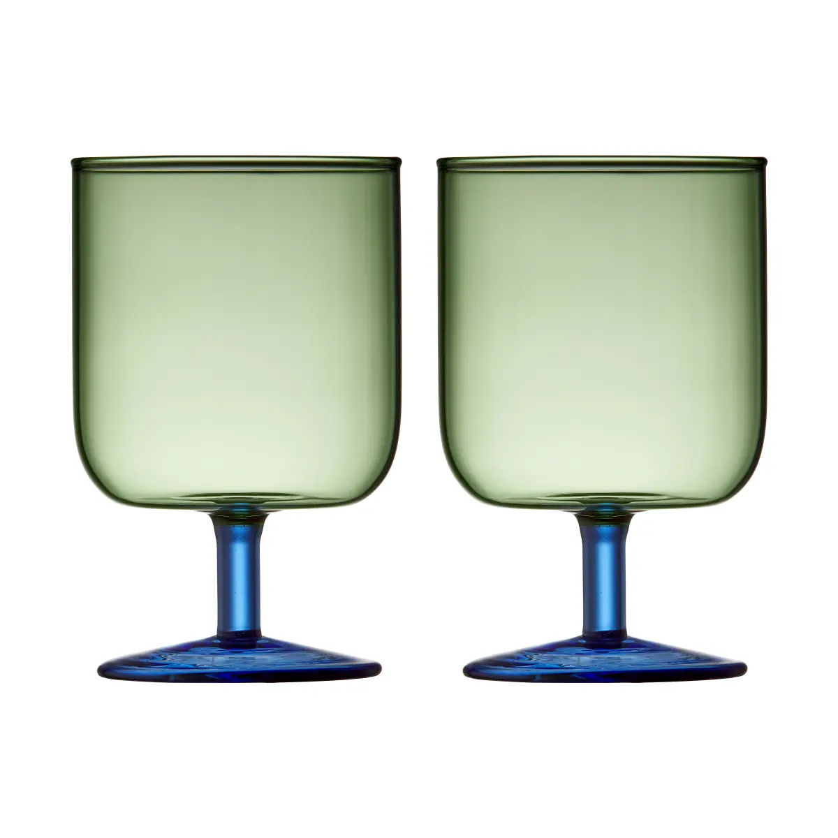 Torino vinglass 30 cl 2-pakning, Green-blue