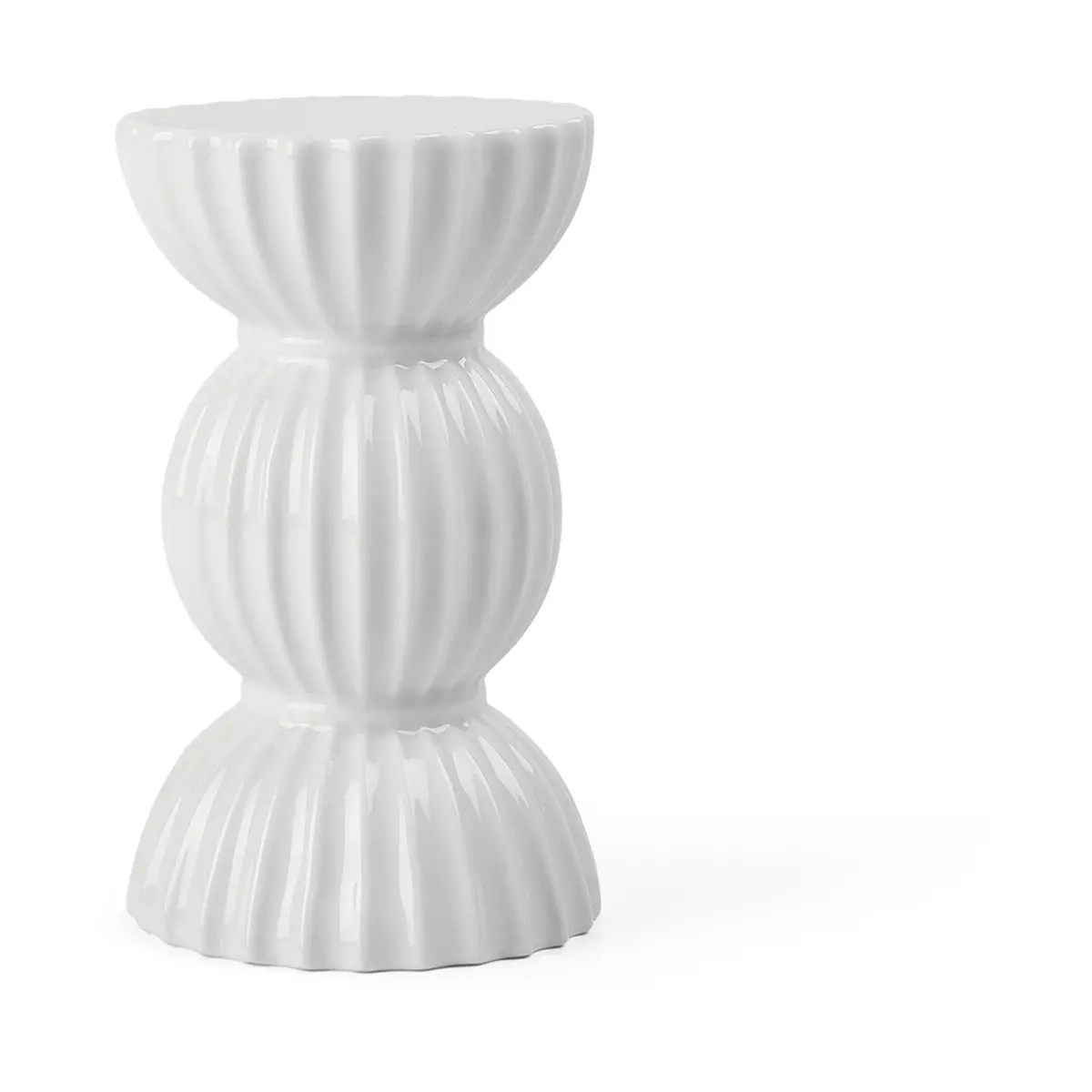 Lyngby Tura lysestake 14 cm, Hvit