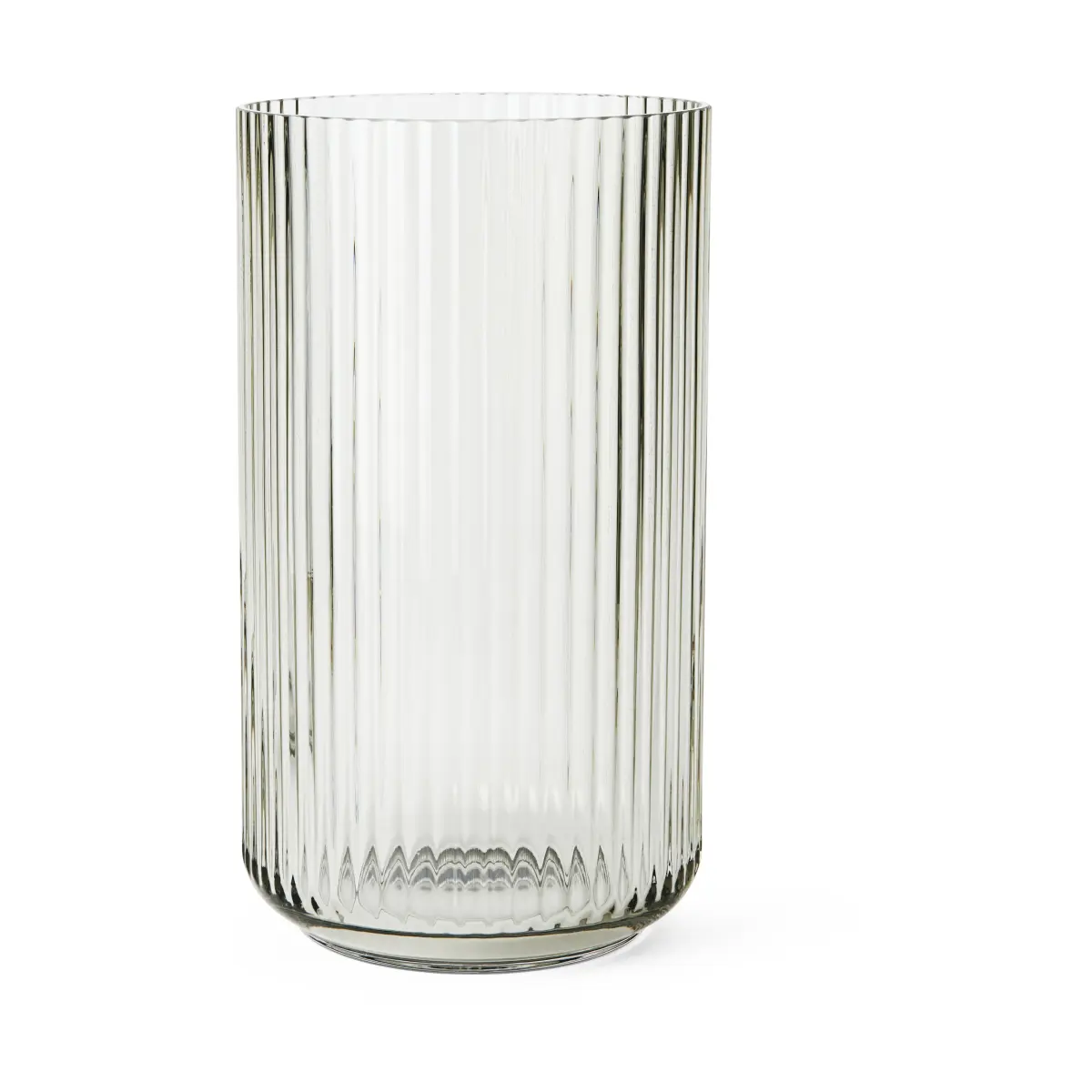 Lyngby vase glass smoke, 31 cm