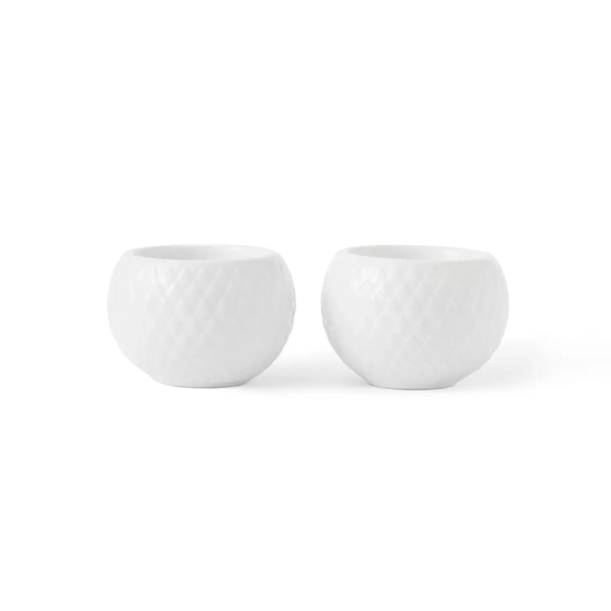 Rhombe lyslykt Ø 6,5 cm 2-pakning, Hvit