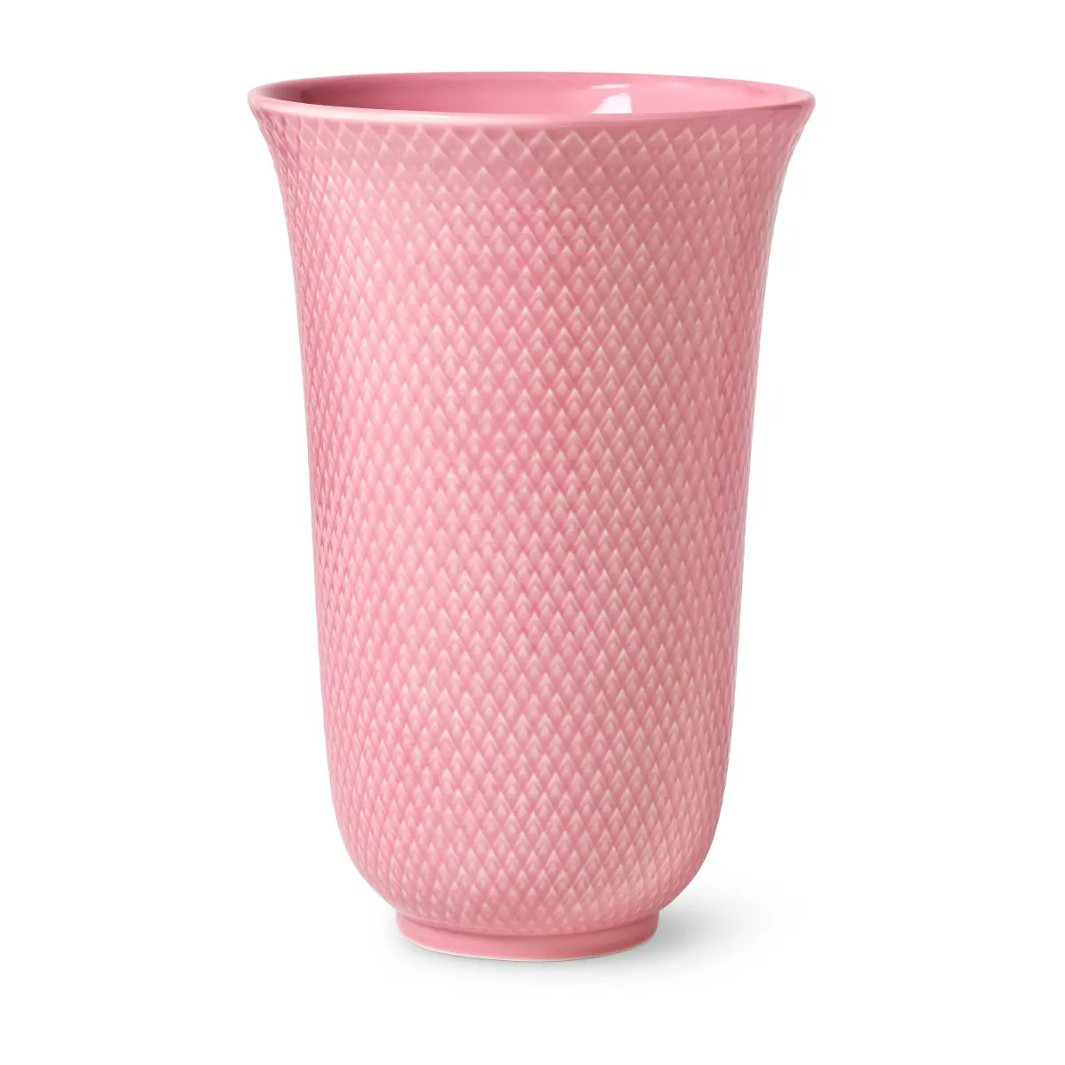 Rhombe vase 20 cm, Rosa