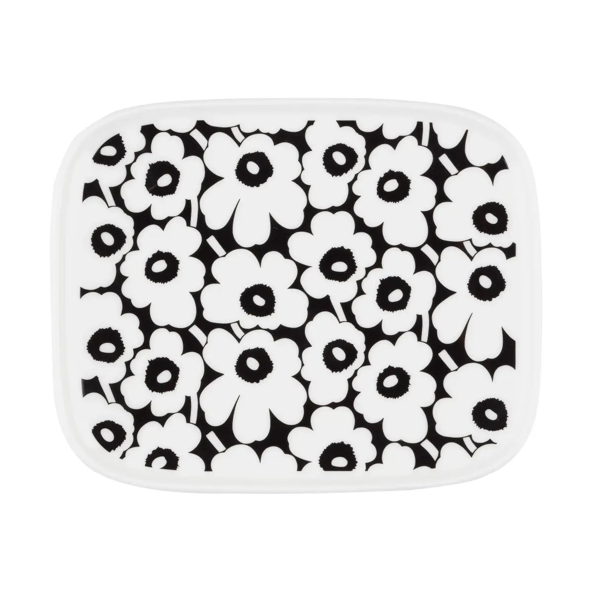 Pikkuinen Unikko fat 12x15 cm, Black-white