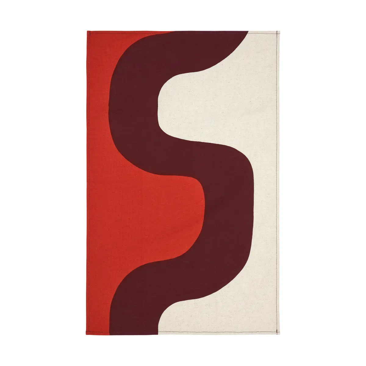 Seireeni kjøkkenhåndkle 47x70 cm, Linen-burgundy-red