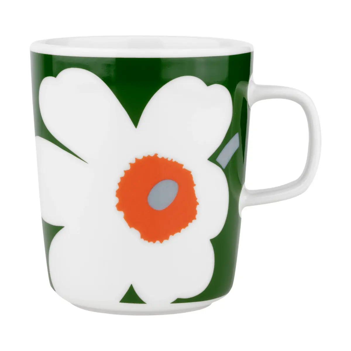 Unikko 60-årsjubileum kopp 25 cl, White-green-orange