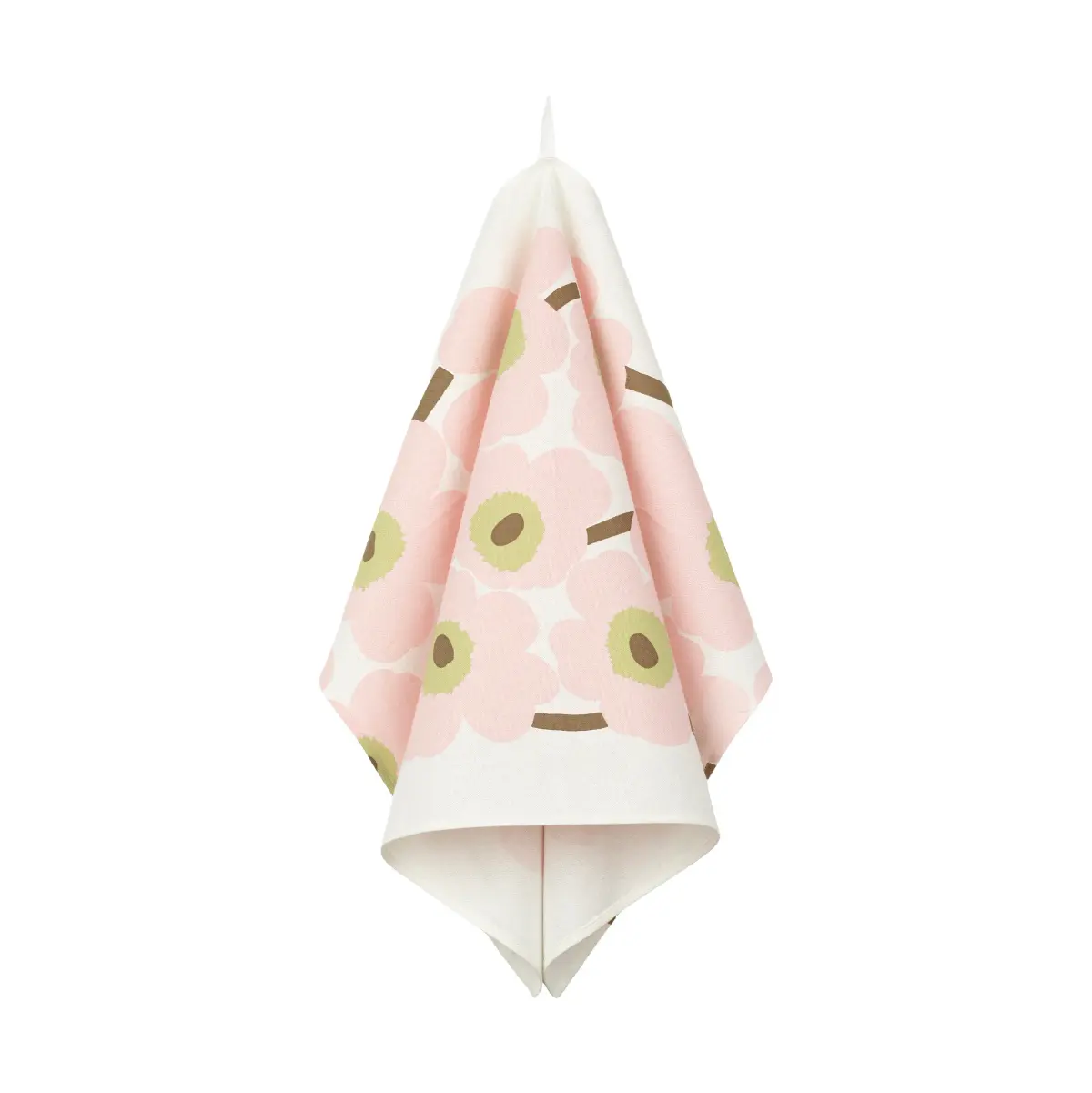 Unikko kjøkkenhåndkle 43x70 cm, Off white-pink-pear-sand