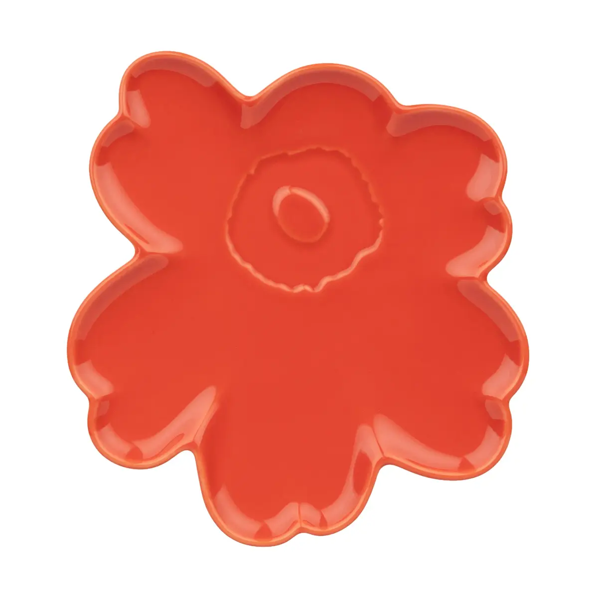 Unikko shape fat 20 cm, Orange red
