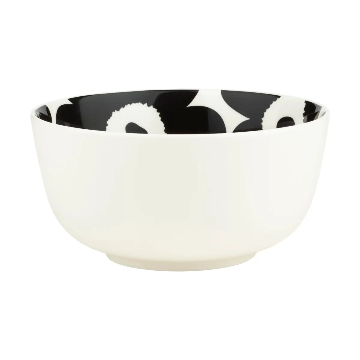 Unikko skål 0,9 L, White-black