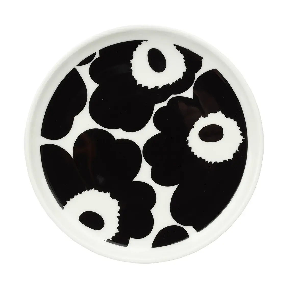 Unikko tallerken Ø13,5 cm, Black-White