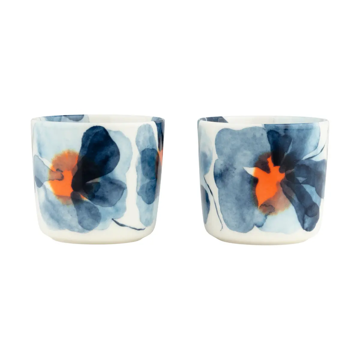 Valssi kopp 2-pk, White-blue-orange, 20 cl