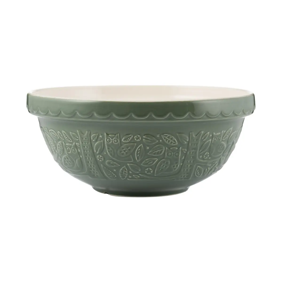 I skogen Mix skål Owl S18 Ø26 cm, Green