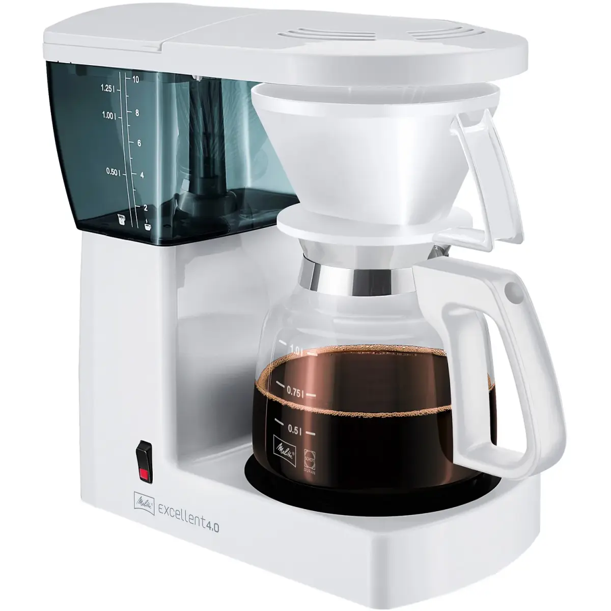 Excellent 4.0 kaffetrakter, Hvit