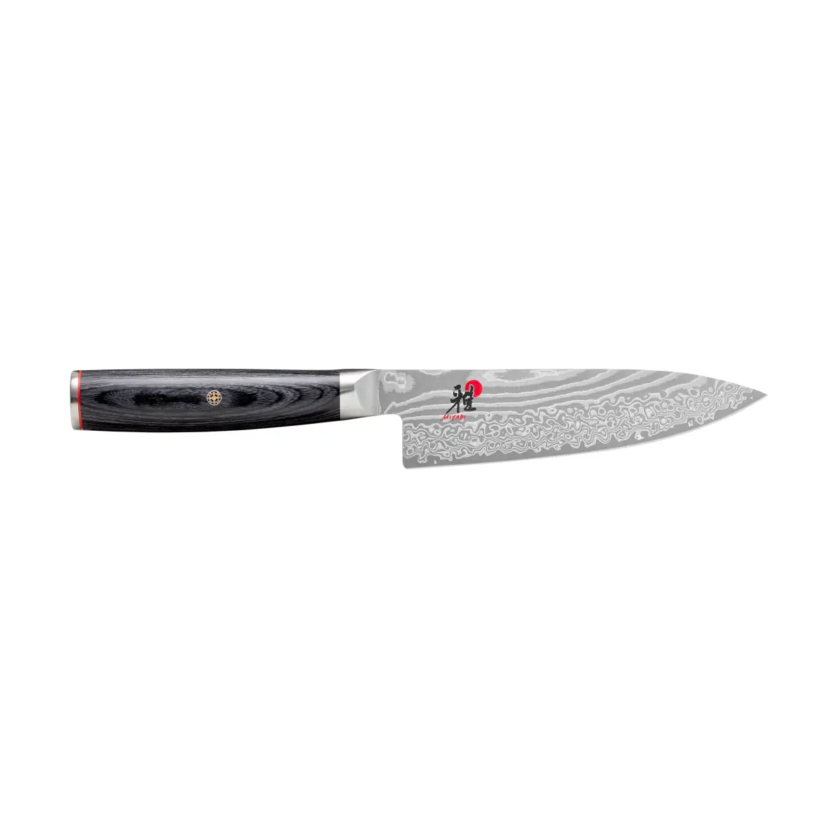 Raw 5000FCD kokkekniv gyutoh 16 cm, Damaskus-svart